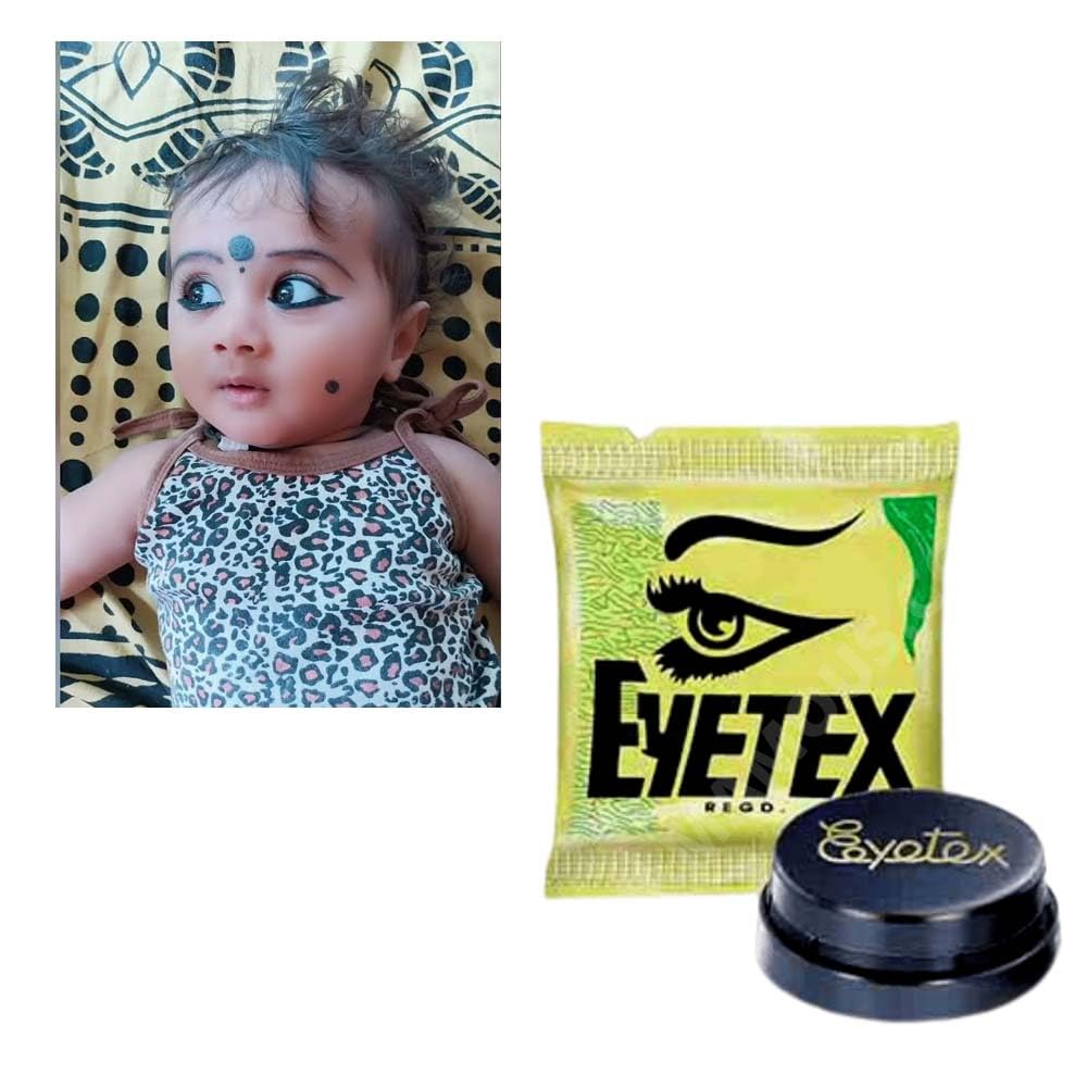 Amazon.com : Eyetex Standard Kajal Baby Safe Kanmye 1.5g (Pack of